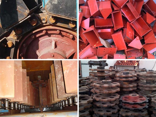 板鏈斗式提升機內部構造 板鏈斗式提升機內部構造